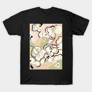 pastel geometric art deco design velvet T-Shirt